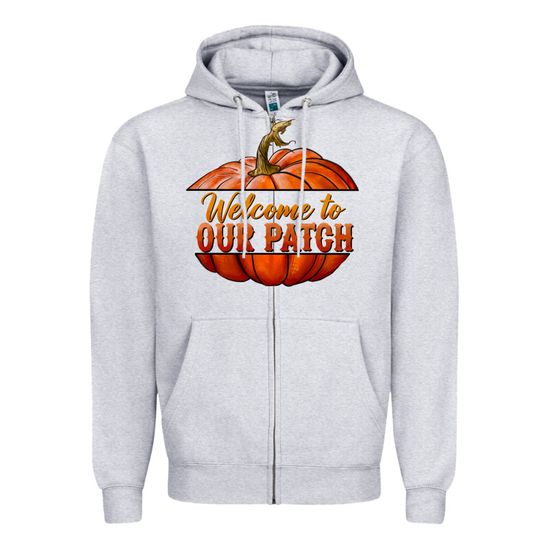 Welcome To Our Patch Zipper Hoodie by BundleAndBundleShop | Teevron