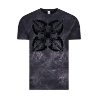 Cloud Black trippy psychedelic rave sacred geometry Vintage Tee - DesigneFamous