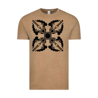 Vintage Coffee trippy psychedelic rave sacred geometry Vintage Tee - DesigneFamous