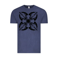 Vintage Denim trippy psychedelic rave sacred geometry Vintage Tee - DesigneFamous