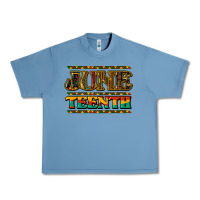Pebble Blue juneteenth Urban Heavy Tee - NancyCooperArtShop