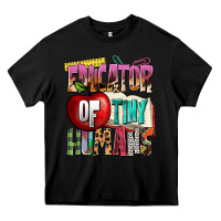 Black educator of tiny humans Heavy Core Tee - NancyCooperArtShop