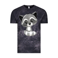 Cloud Black raccoon Vintage Tee - texasbilliewilder