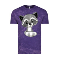 Cloud Purple raccoon Vintage Tee - texasbilliewilder