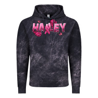 Cloud Black Personalized Pink Cancer Themed Name Vintage Hoodie - NancyCooperArtShop