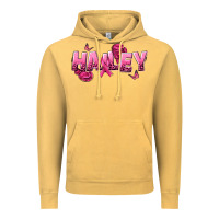 Vintage Mustard Personalized Pink Cancer Themed Name Vintage Hoodie - NancyCooperArtShop