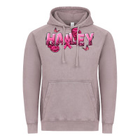 Vintage Zinc Personalized Pink Cancer Themed Name Vintage Hoodie - NancyCooperArtShop