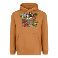 Meerkat mom of twins Heavyweight Hoodie - CowhideDigitalArt