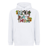 White mom of twins Heavyweight Hoodie - CowhideDigitalArt