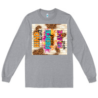 Heather Grey kind heart fierce mind brave spirit Long Sleeve Tee - TumblerDesignByShophia
