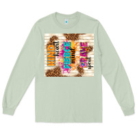 Matcha kind heart fierce mind brave spirit Long Sleeve Tee - TumblerDesignByShophia
