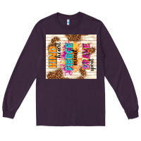 Plum kind heart fierce mind brave spirit Long Sleeve Tee - TumblerDesignByShophia