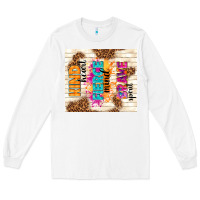 White kind heart fierce mind brave spirit Long Sleeve Tee - TumblerDesignByShophia