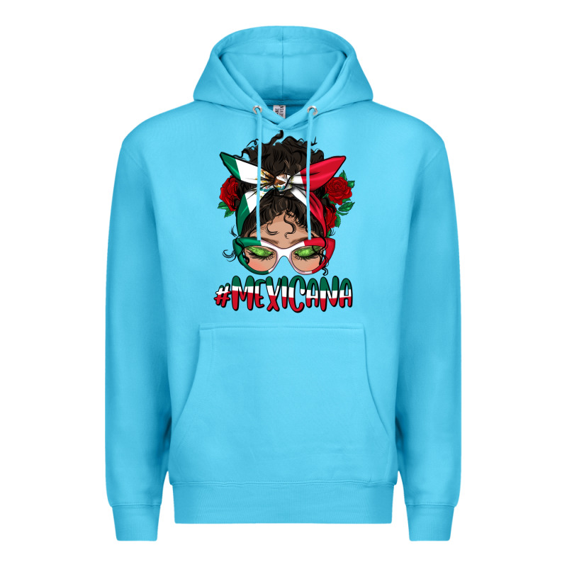 Mexicana Messy Bun Mama Premium Hoodie by BundleAndBundleShop | Teevron