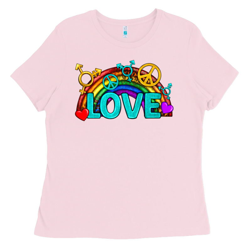Western Lgbtq+ Love Rainbow Ladies Tee by BundleAndBundleShop | Teevron