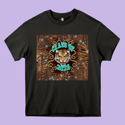 Class Of 2023 Tiger Heavy Core Tee Designed By Nancycooperartshop