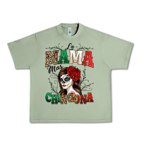 Oil Green La Mama Mas Chingona Urban Heavy Tee - texasbilliewilder