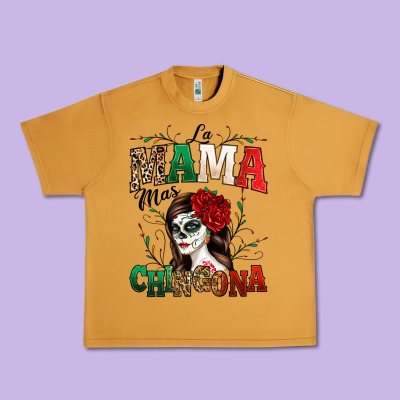 La Mama Mas Chingona Urban Heavy Tee Designed By Texasbilliewilder