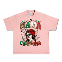 Salmon La Mama Mas Chingona Urban Heavy Tee - texasbilliewilder