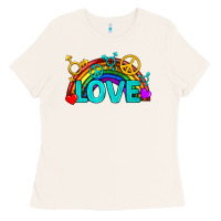 Bone Western LGBTQ+ Love Rainbow Ladies Tee - BundleAndBundleShop