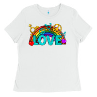 Western Lgbtq+ Love Rainbow Ladies Tee | Teevron