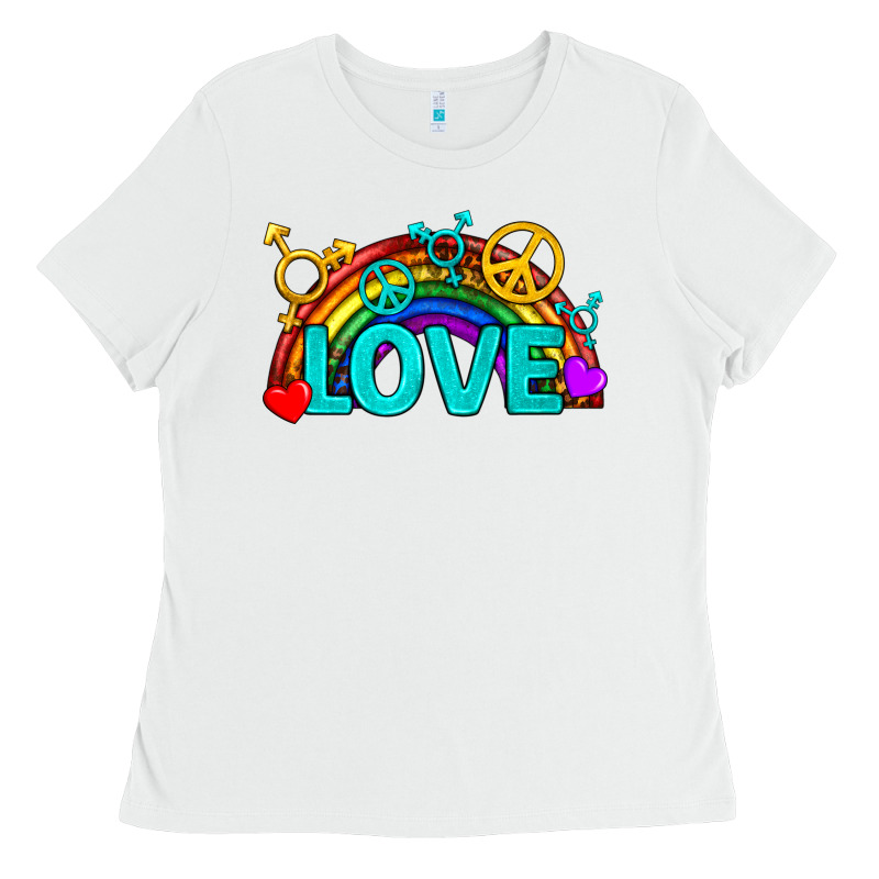 Western Lgbtq+ Love Rainbow Ladies Tee by BundleAndBundleShop | Teevron