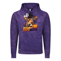 Cloud Purple Boo Heifer Cow with Halloween Vintage Hoodie - texasbilliewilder