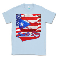 Dusty Blue Puerto Rico Baseball Classic Tee - Bettercallsaul