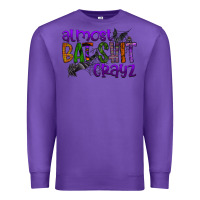 Purple almost bat shit crayz Premium Sweatshirt - SublimationCraftShop
