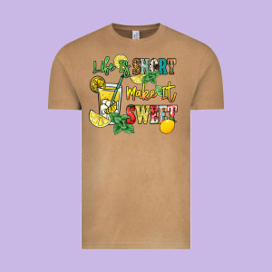 Life Is  Make It Sweet Vintage Tee Designed By Nancycooperartshop