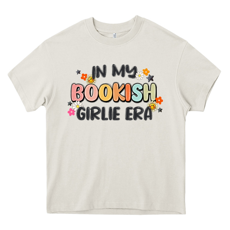 In My Bookish Girlie Era Heavy Core Tee by MaliasSmallBusiness | Teevron