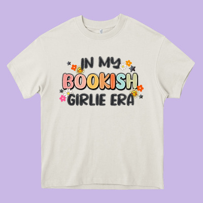 In My Bookish Girlie Era Heavy Core Tee Designed By Maliassmallbusiness