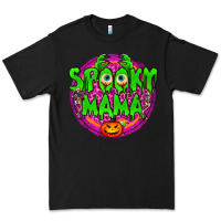 Black Spooky Mama Premium Tee - BundleAndBundleShop
