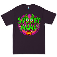 Plum Spooky Mama Premium Tee - BundleAndBundleShop