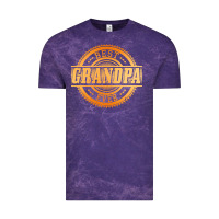Cloud Purple best grandpa Vintage Tee - DesigneFamous