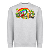 Heather Grey St. Patrick's Day Teacher Heavyweight Sweatshirt - OliviaCreatesArt