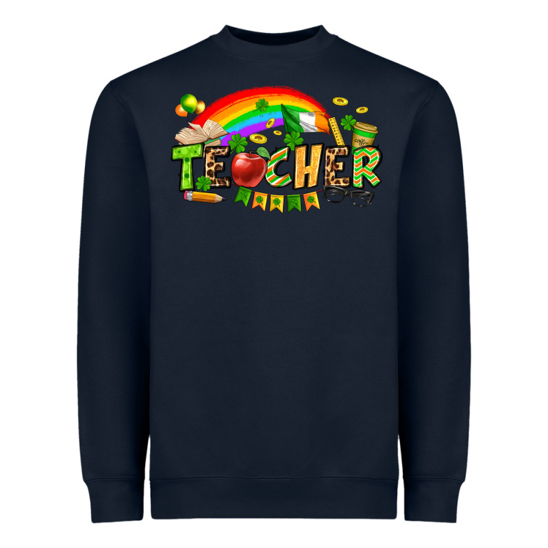 St. Patrick's Day Teacher Heavyweight Sweatshirt by OliviaCreatesArt | Teevron