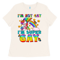 Bone LGBTQ I'm Not Gay I'm Super Gay Ladies Tee - BundleAndBundleShop