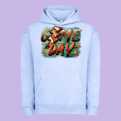 Game Day  Lightning Football Urban Hoodie Designed By Barkaloodesign