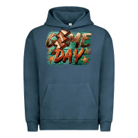 Pigment Midnight Navy game day  lightning football Urban Hoodie - BarkalooDesign
