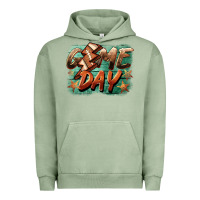 Pigment Oil Green game day  lightning football Urban Hoodie - BarkalooDesign
