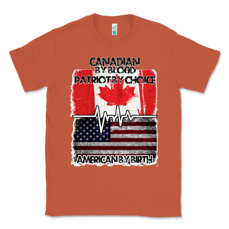 American By Birth Canadian By Blood Patriot By Choice Classic Tee by Bettercallsaul | Teevron