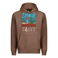 Chestnut Snow Flakes aAd Christmas Cakes Premium Hoodie - BundleAndBundleShop