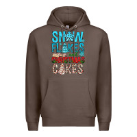 Coffee Snow Flakes aAd Christmas Cakes Premium Hoodie - BundleAndBundleShop