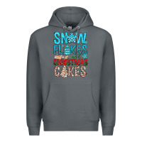 Rock Snow Flakes aAd Christmas Cakes Premium Hoodie - BundleAndBundleShop