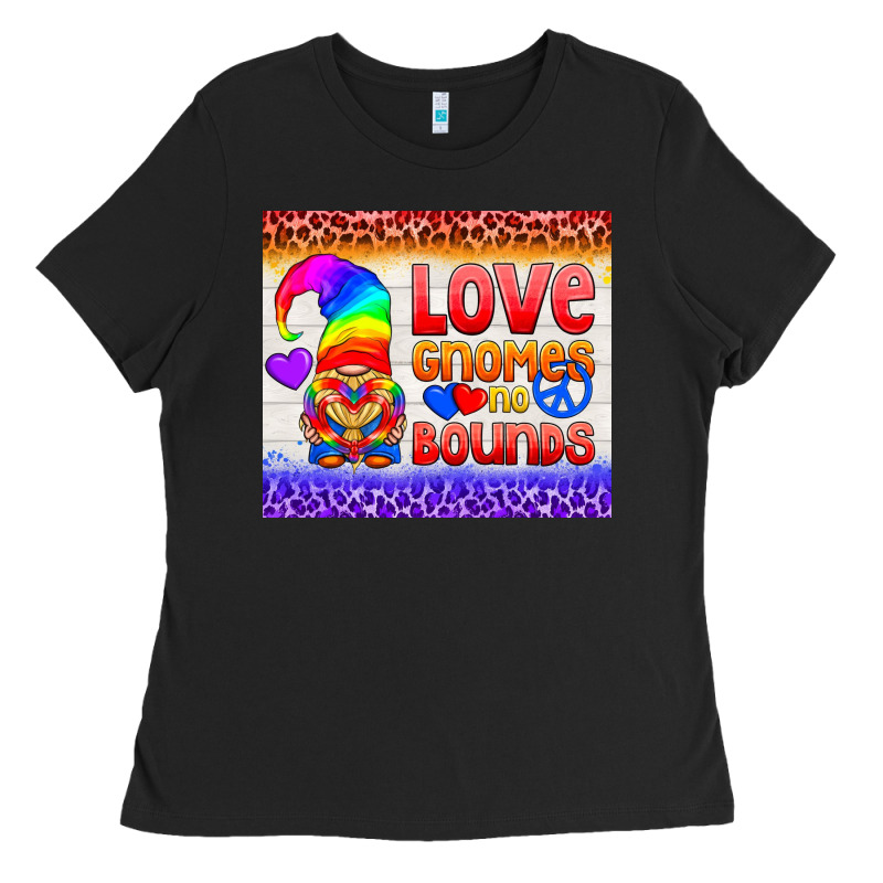 Lgbtq+ Love Gnomes No Bounds Tumbler Ladies Tee by BundleAndBundleShop | Teevron