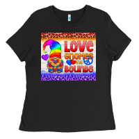 Black LGBTQ+ Love Gnomes No Bounds Tumbler Ladies Tee - BundleAndBundleShop