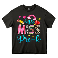 Asphalt little miss pre k Heavy Core Tee - NancyCooperArtShop