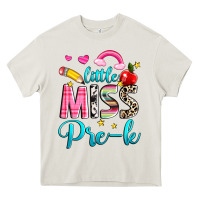 Cream little miss pre k Heavy Core Tee - NancyCooperArtShop