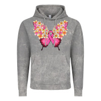 Cloud Rock Pink ribbon Breast Cancer butterfly Vintage Hoodie - NancyCooperArtShop